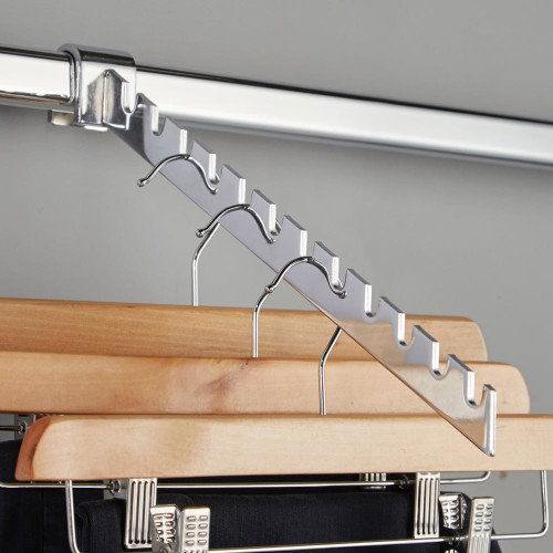 Chrome 12 Notch Sloping Arm for Back Bars