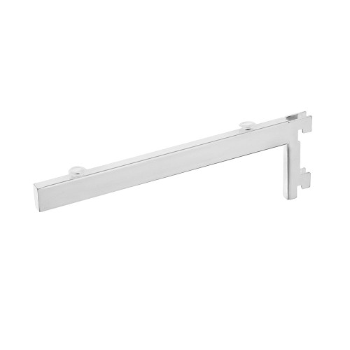 Chrome Twin Slot Shelf Bracket for Level Glass Shelves