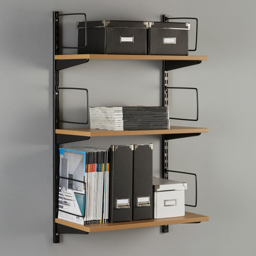 Pair of Black Flexible Twin Slot Bookends