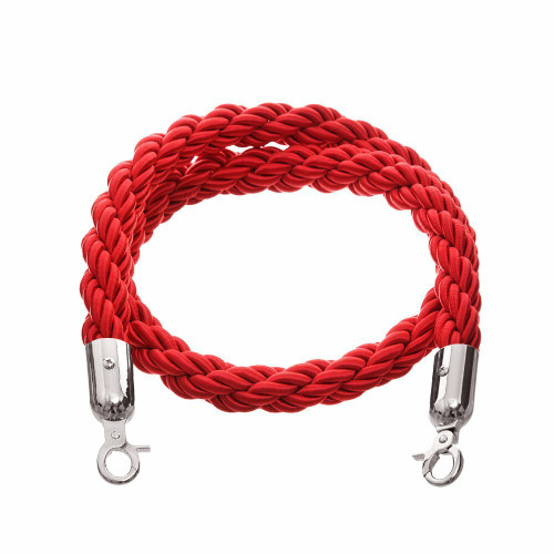 1.5m Barrier Rope - Red Twisted Rope