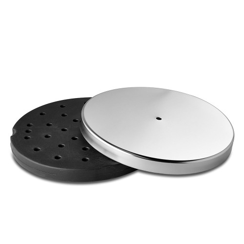 Pair of Retractable Belt Barriers - Polished Stainless Steel Posts with Black Belts