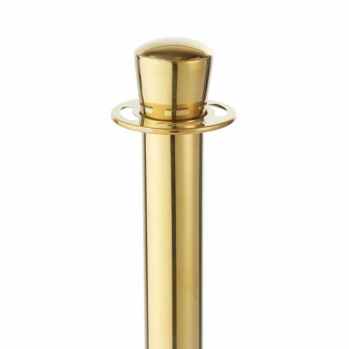 Premium Barrier Posts - Polished Gold Stainless Steel Post for Rope Barriers
