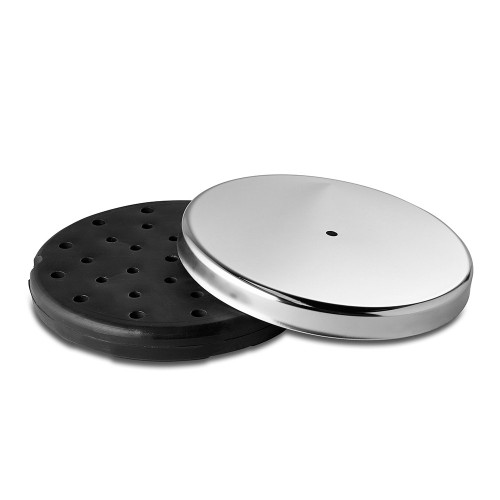 Retractable Belt Barrier Post - Polished Stainless Steel Post with Black Webbed Belt