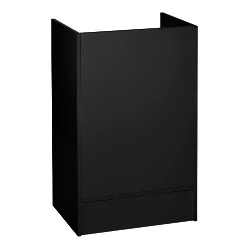 Black Shop Counter With 3/4 Glass Display and Till Unit Bundle - Silhouette Range