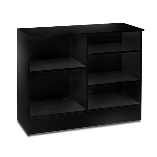 Black Shop Counter, Shop Counter With 3/4 Glass Display and Corner Display Unit Bundle