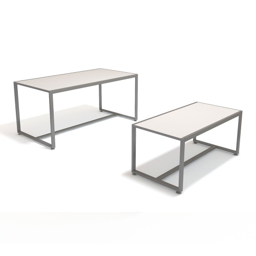 White Nesting Tables - 2-piece - Silhouette Range