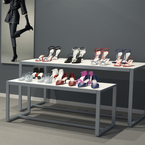 White Nesting Tables - 2-piece - Silhouette Range