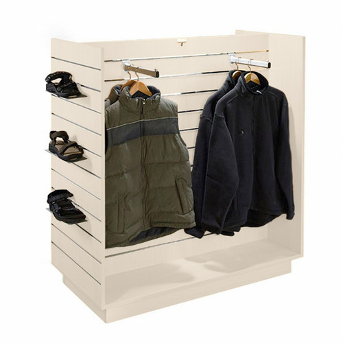 Slatwall Gondola Large 'H' shape with Aluminium Inserts - Aura Range - H1300 x W1250 x D600mm