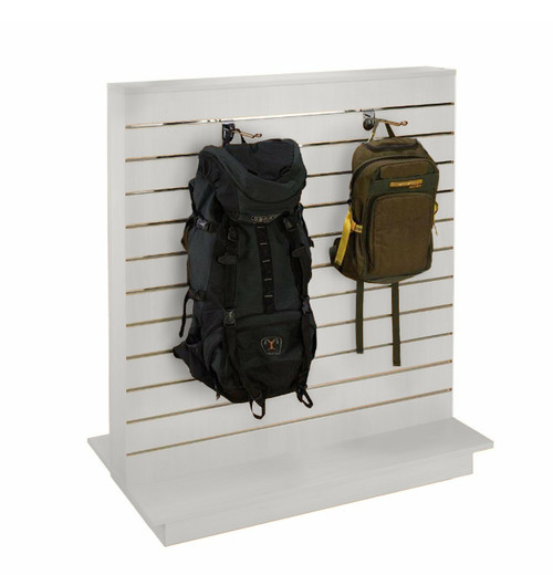 Slatwall Gondola Slimline with Aluminium Inserts - Aura Range - H1300 x W1200 x D600mm