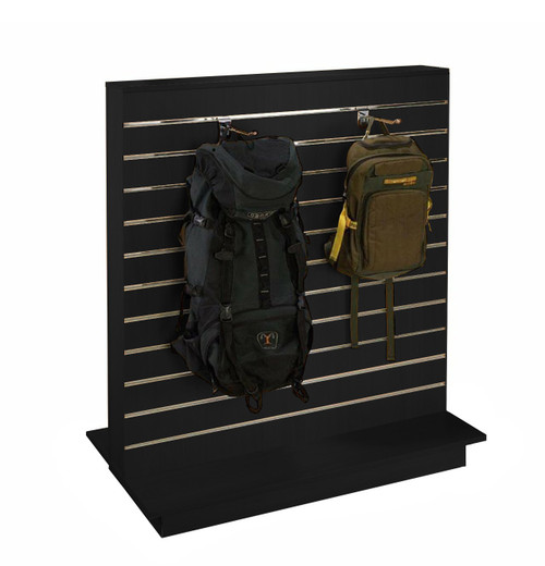 Slatwall Gondola Slimline with Aluminium Inserts - Aura Range - H1300 x W1200 x D600mm