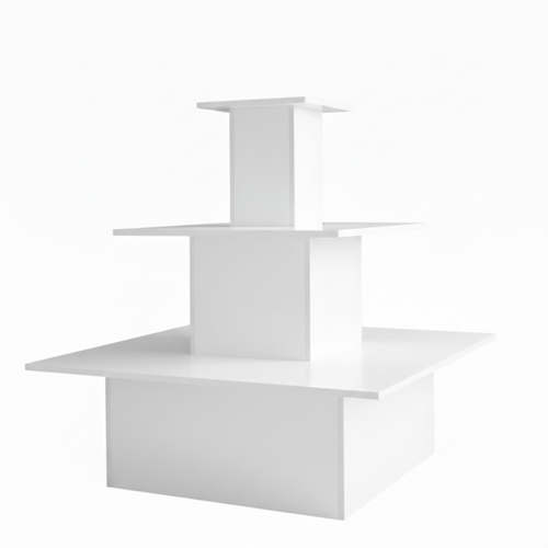 3 Shelf Display Island - Square - Aura Range