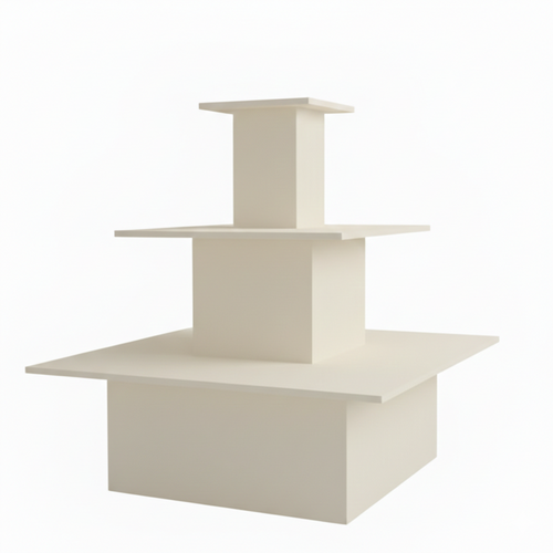 3 Shelf Display Island - Square - Aura Range