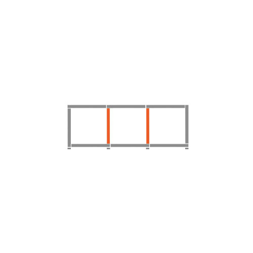 Cube Shelving Storage Unit - 3 x 1