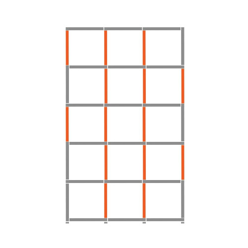 Cube Shelving Display & Storage Unit - 3 x 5