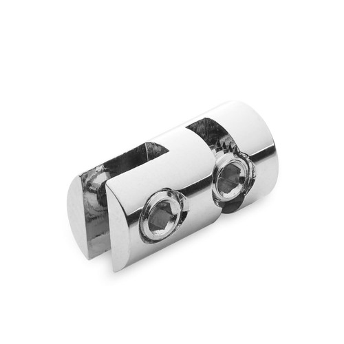 Chrome Single Panel Clip - 3mm Capacity
