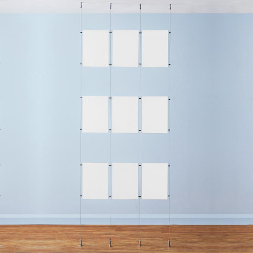 Chrome Double Panel Clips - 6mm Capacity