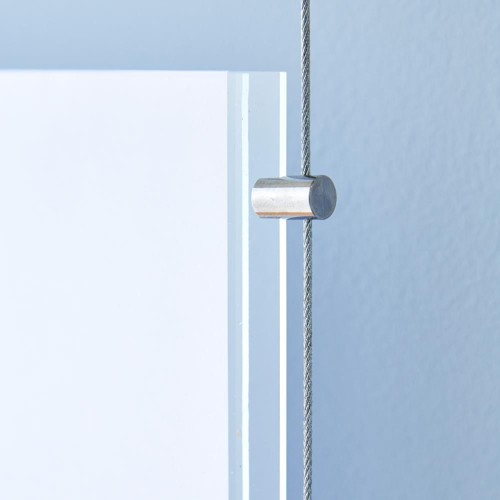 Chrome Wall-Mounted Cable Display Kit - A1 Portrait