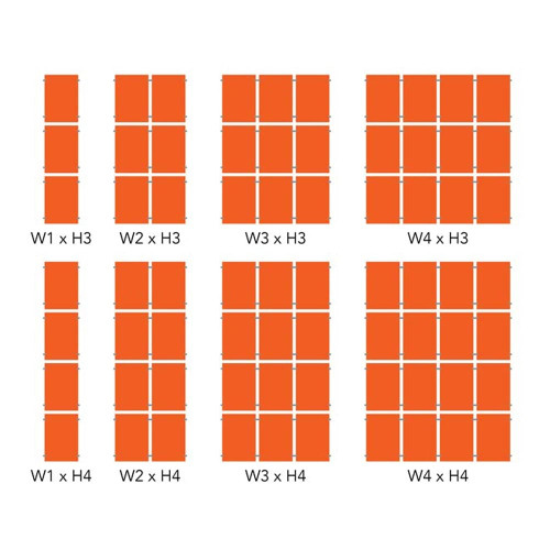 Chrome Wall-Mounted Cable Display Kit - A4 Portrait