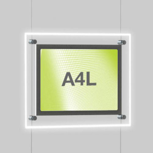 Accent Bevelled Edge LED Light Panel Cable Kit - A4 Landscape