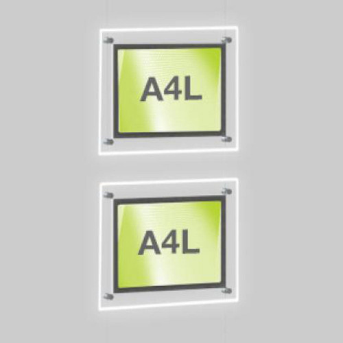 Accent Bevelled Edge LED Light Panel Cable Kit - A4 Landscape