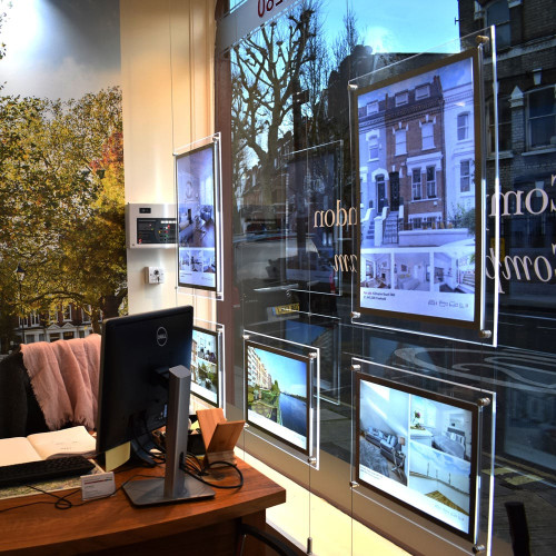 Accent Bevelled Edge LED Light Panel Cable Kit - A4 Landscape - Double Pocket