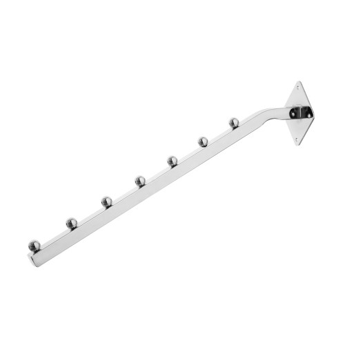 Chrome 7 Ball Sloping Arm For Wall fix