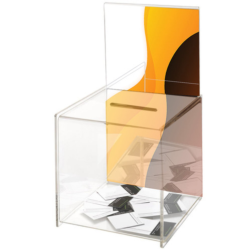 Clear Acrylic Suggestion Box With Large Insert