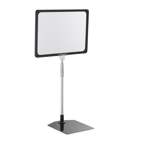 Display Stand with Black Versatile Poster Frame and Anti-Reflective Pocket - A4