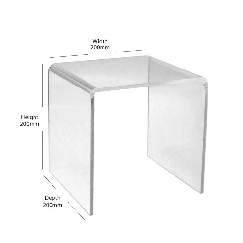 Clear Acrylic Display Bridge - H200 x W200 x D200mm