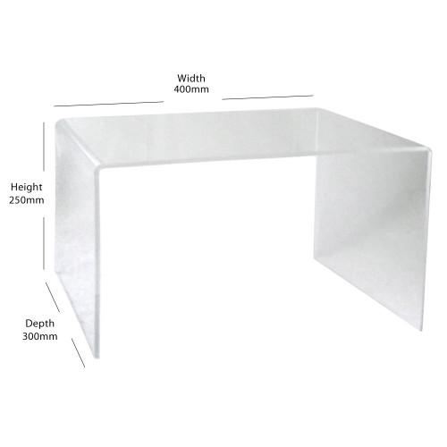 Clear Acrylic Display Bridge - H250 x W400 x D300mm