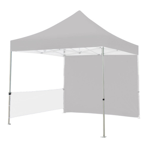 White Half Wall Kit - Includes Half Valance, Half-Valance Mounting Bar