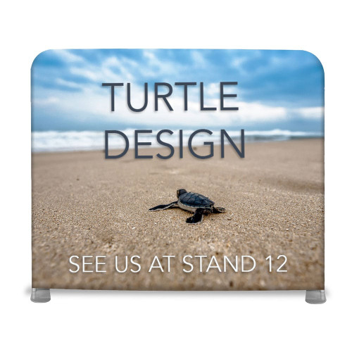 Straight Fabric Exhibition Stand - With Single-Sided Graphics