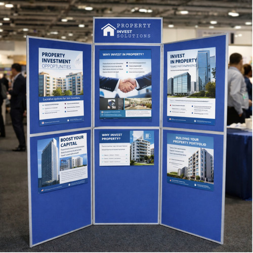 Blue 6-Panel Event Display Board Kit - H1800 x W1800mm