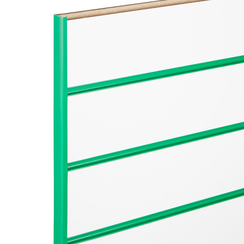 Pair of Green End Cap for Slatwall Panels 1.2m
