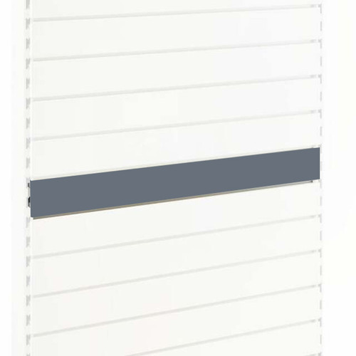 Silver Slatwall Back Panel for Retail Shelving Units - H100mm