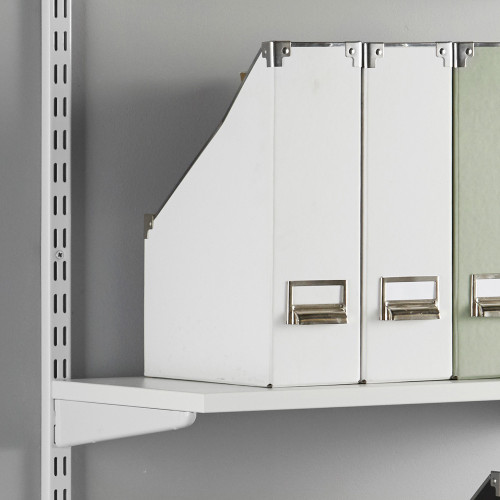 White Twin Slot Shelving Kit - H1000 x D300mm - 3 Shelves