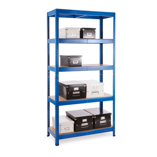 3 x Multipurpose Freestanding Shelving Units - Blue - Up to 250Kg UDL Per Shelf - H1800 x W900 x D400 mm