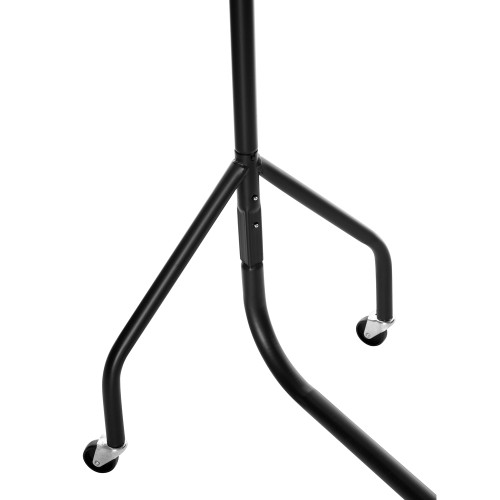 2-Tier Black Heavy-Duty Clothes Rail