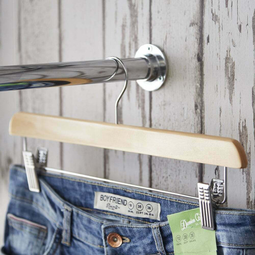 2m Alcove Hanging Clothes Rail with 1 Support Arm