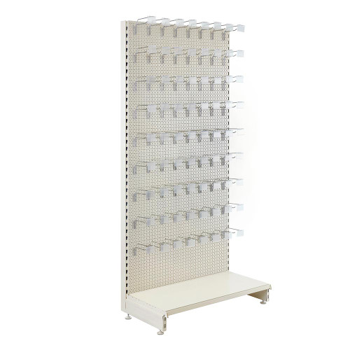 Jura White Retail Shelving Modular Wall Unit - Perforated Back Panels ...