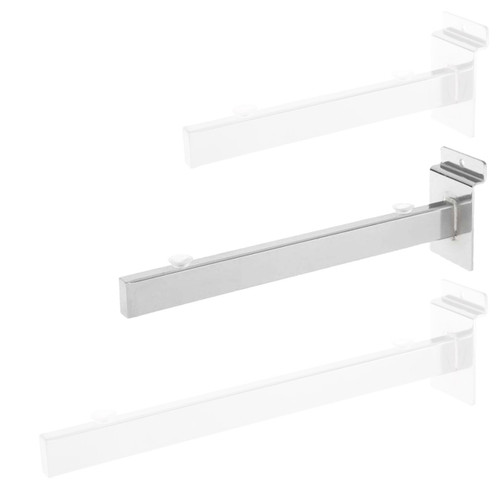 250mm Glass Shelf Bracket for Slatwall - Single