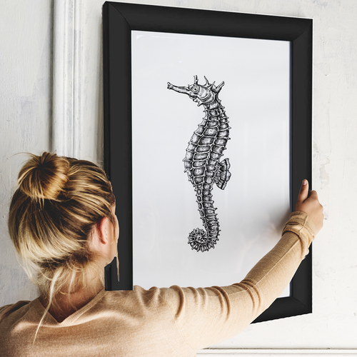 A4 Black Snap Frame - 25 mm Frame