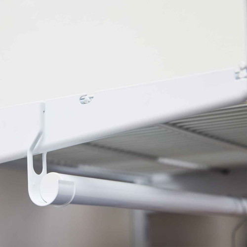 900mm White Clothes Rail for Flexx Wire Shelves