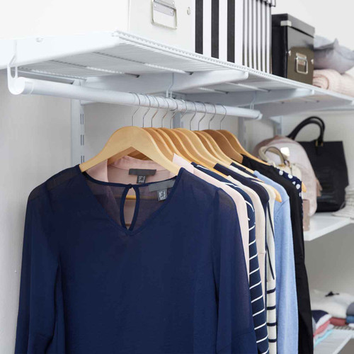 White Screw Mount Hook for Flexx Clothes Rails