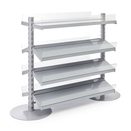 Double Sided In-Queue Merchandising Bay and Shelves -W1250mm each bay