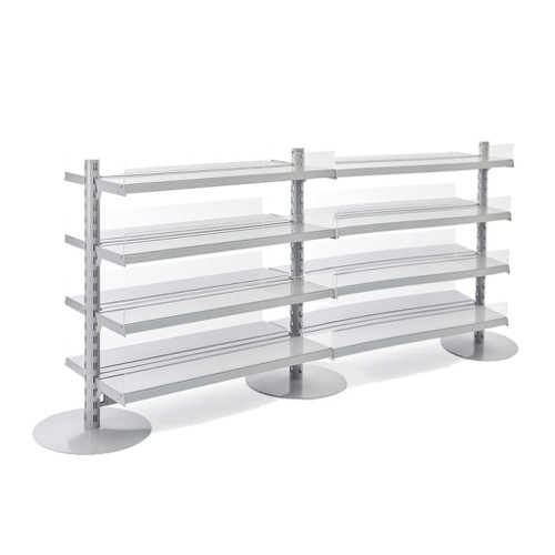 Double Sided In-Queue Merchandising Bay and Shelves -W1250mm each bay
