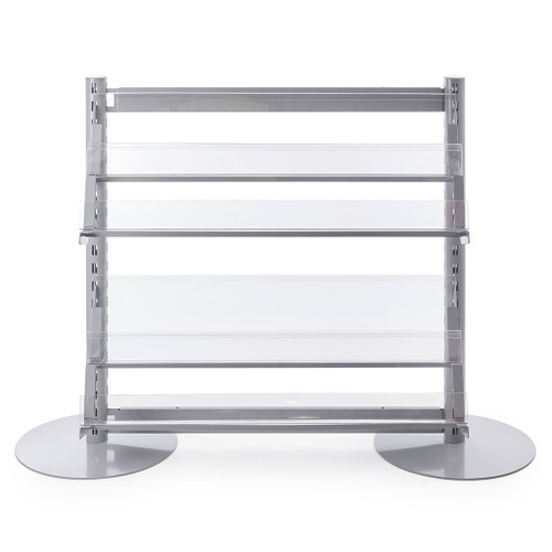 Single Sided In-Queue Merchandising Bay with Magazine Shelves - W1000mm each bay