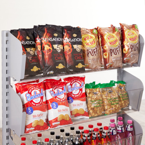 Single Sided In-Queue Merchandising Bin Bays -W1000mm each bay