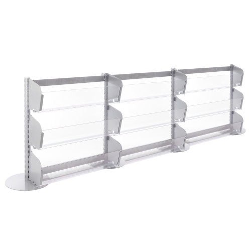 Single Sided In-Queue Merchandising Bin Bays -W1000mm each bay