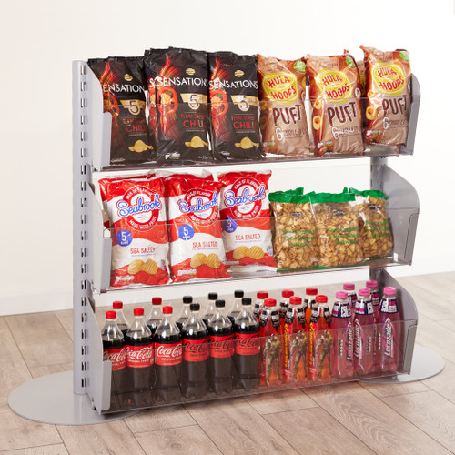 Single Sided In-Queue Merchandising Bin Bays -W1000mm each bay